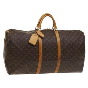 LOUIS VUITTON Monogram Keepall Bandouliere 60 Boston Bag M41412